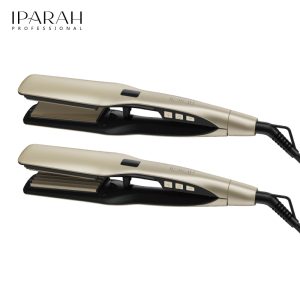 IPARAH P-115 Wide Plate 2in1 Hair Flat Iron Hair Crimper Plate Professional Electric Hair Straightener