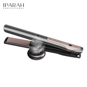 IPARAH Hair Straightener P-182 Cordlessa Fast Heat-Up Professional Electric Hair Straightener Flat Iron Essential Oil brush Set