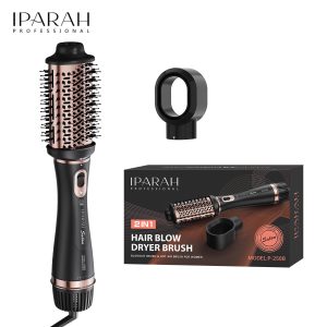 IPARAH P-258 Professional Hair Styling Power Cord P-258 2in1 Blow Dryer Brush Ionic Curling and Drying Hair Styling Brush