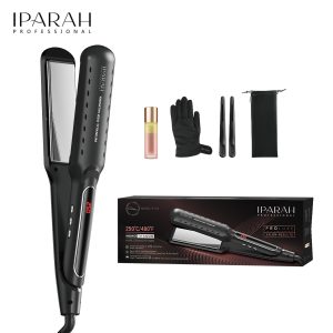 IPARAH P-110 450 Degrees High-Temperature Titanium Mch Hair Straightener LCD Display Flat Iron Household Hotel Use Electric